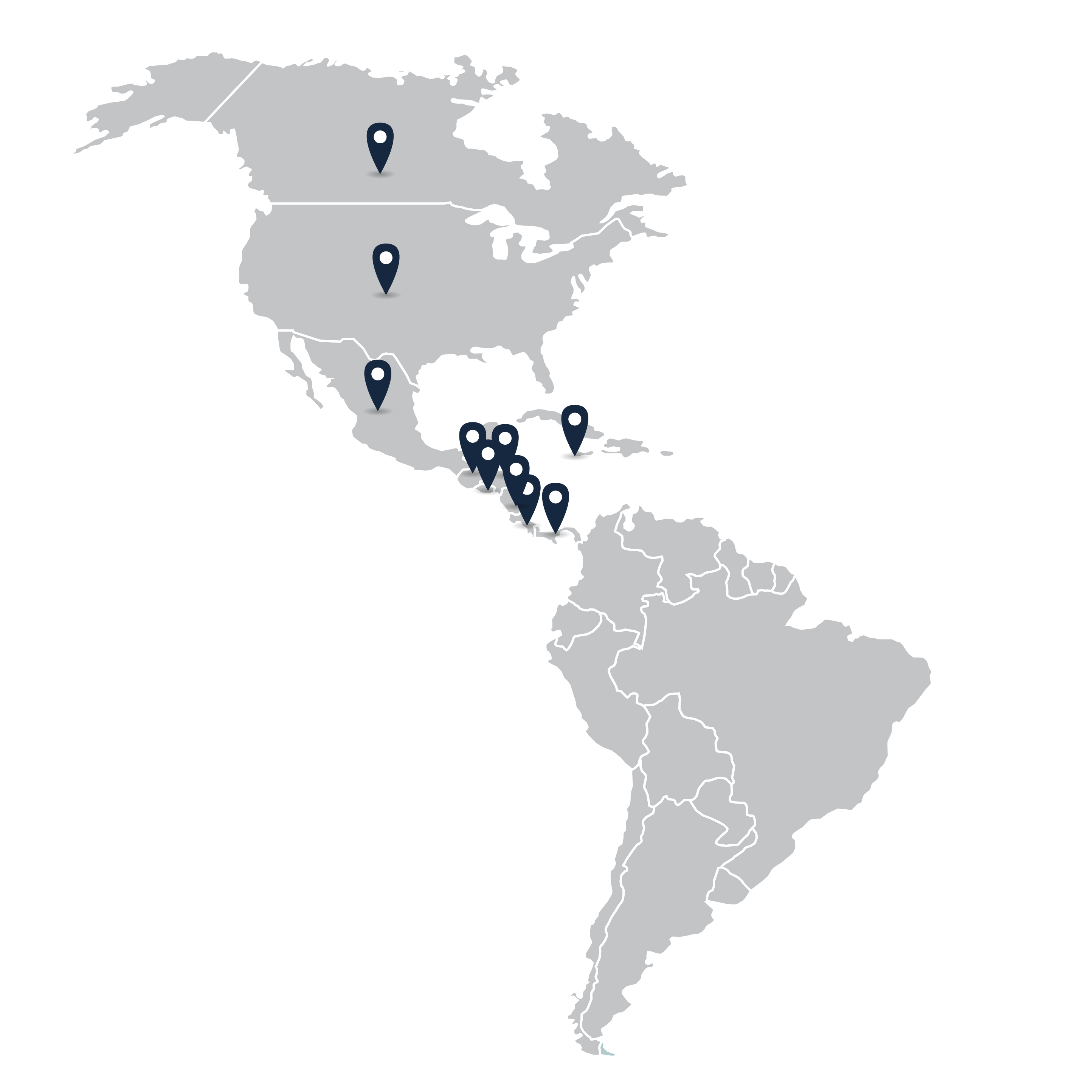 Mapa de Norte América